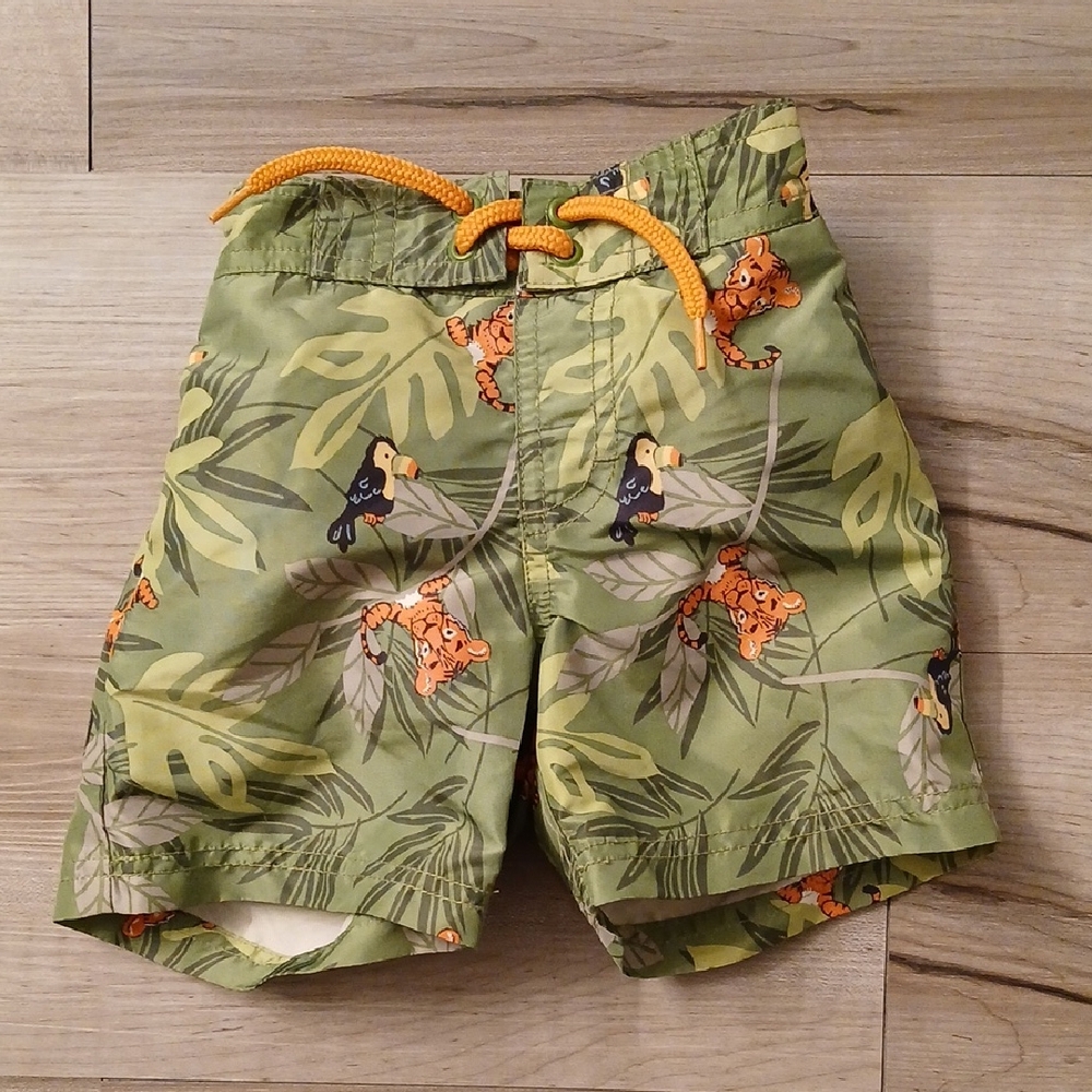 Gymboree Jungle Swim Trunks Vintage Size 3-6 months (F)